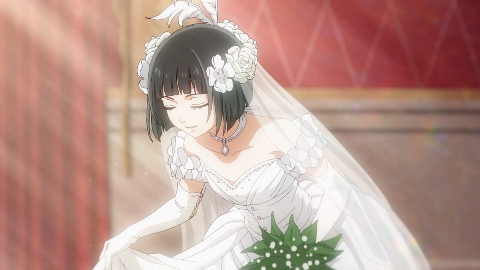 Sieglinde performs a curtsy (Image via CloverWorks)